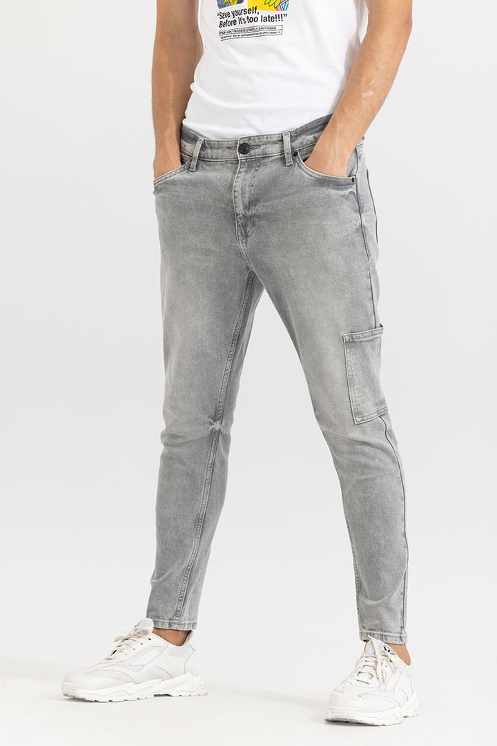 Avik Pebble Wash Grey Skinny Jeans