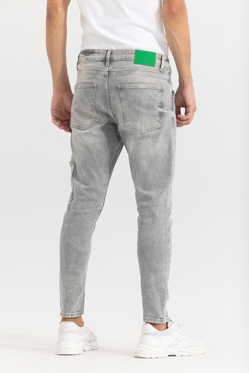 Avik Pebble Wash Grey Skinny Jeans