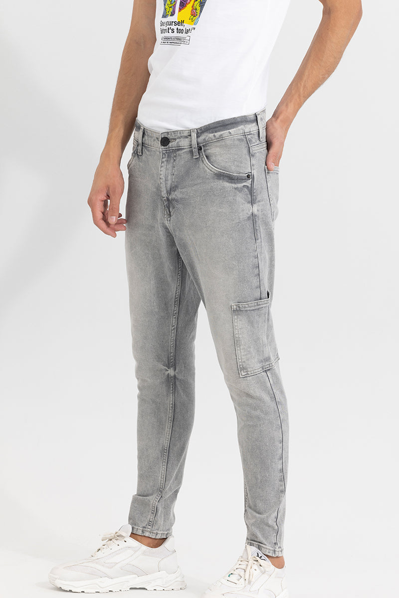 Avik Pebble Wash Grey Skinny Jeans