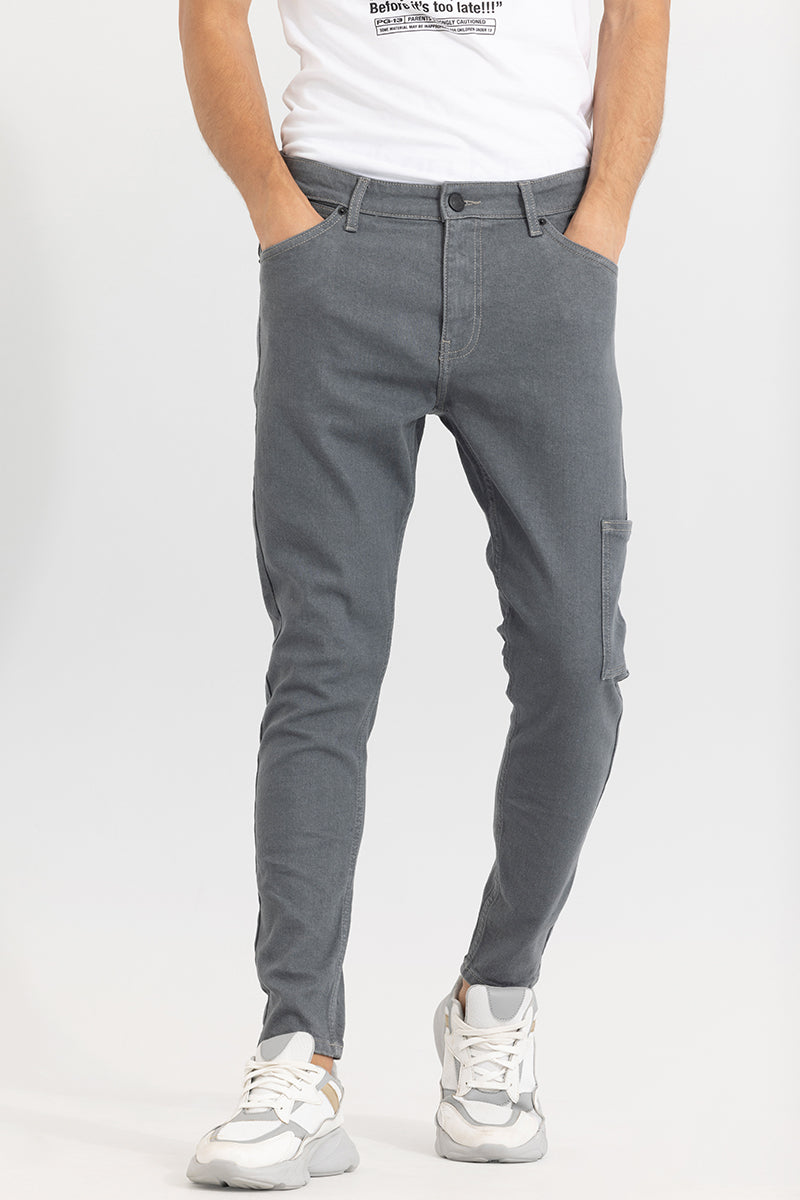 Avik Pebble Grey Skinny Jeans