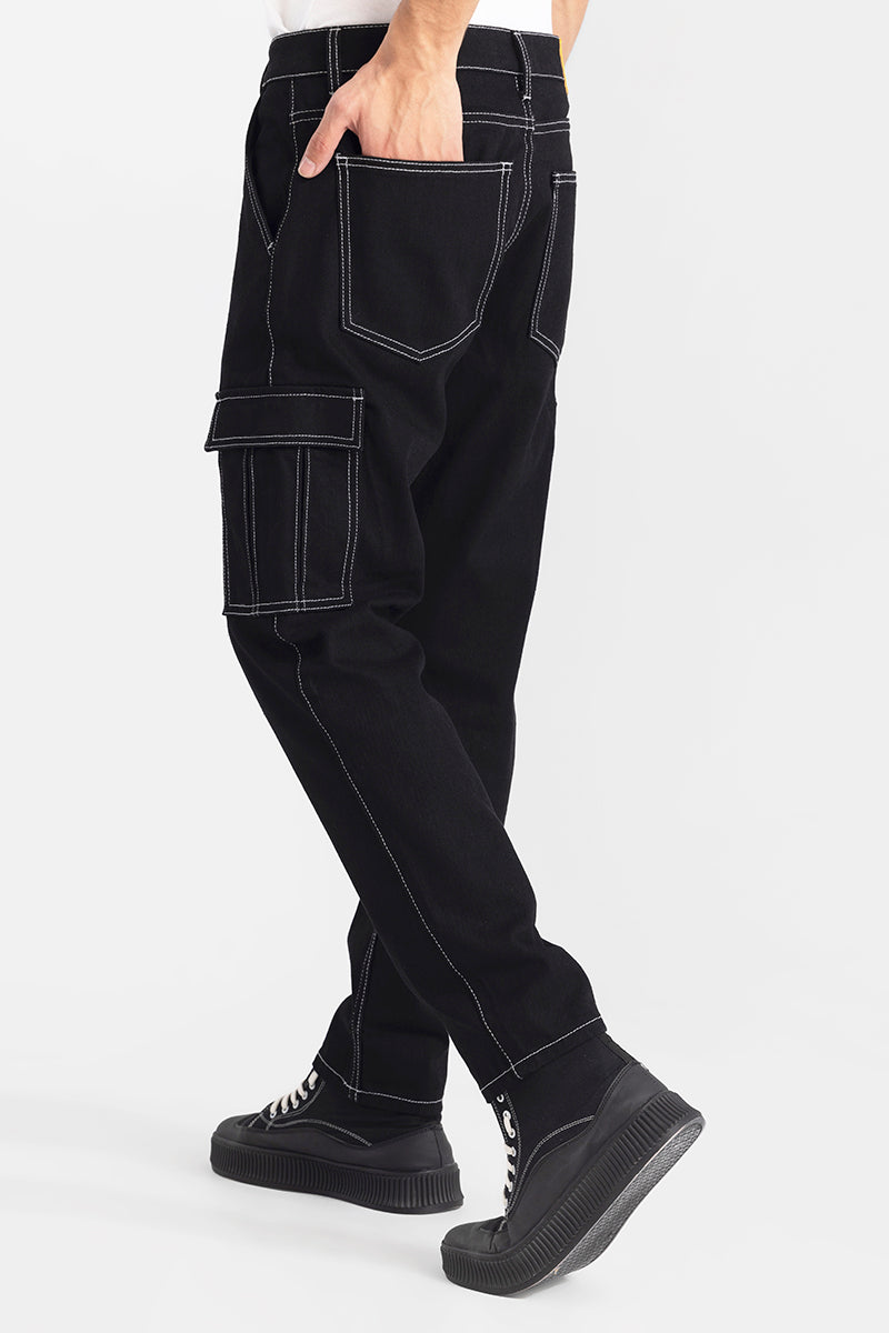 Enigma Black Baggy Fit Jeans