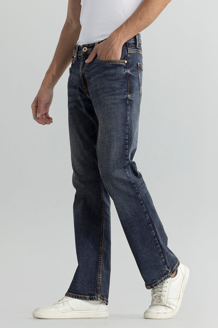 Delta Pebble Blue Bootcut Jeans