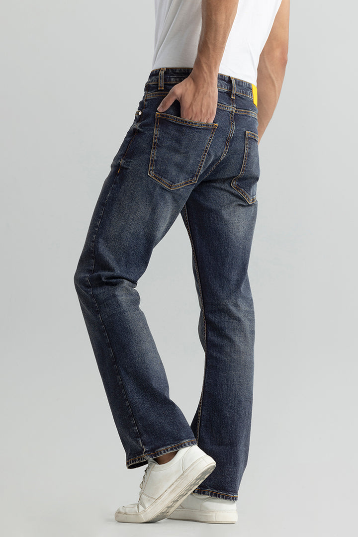 Delta Pebble Blue Bootcut Jeans