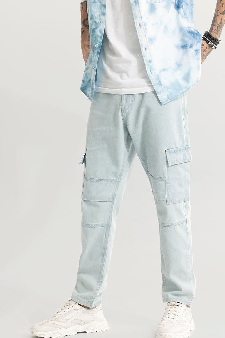 Buzzer Ice Blue Baggy Fit Jeans