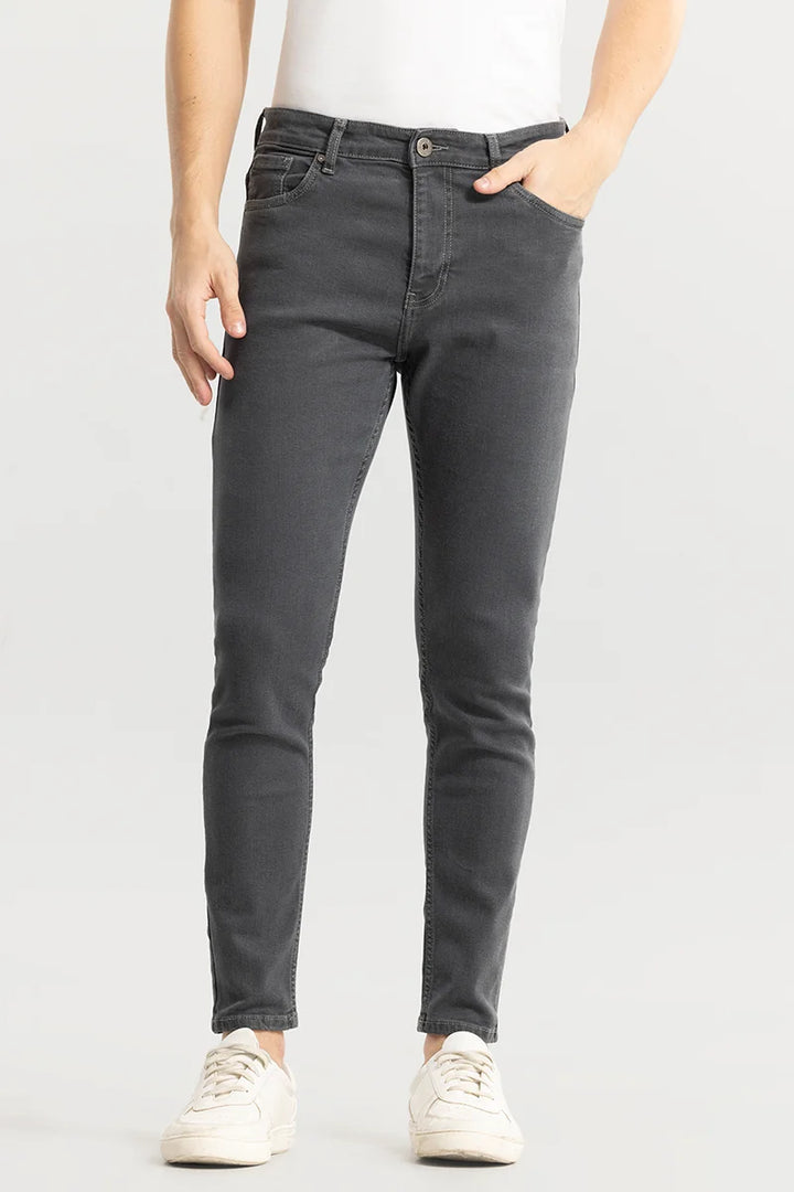 Ashen Dark Grey Skinny Jeans