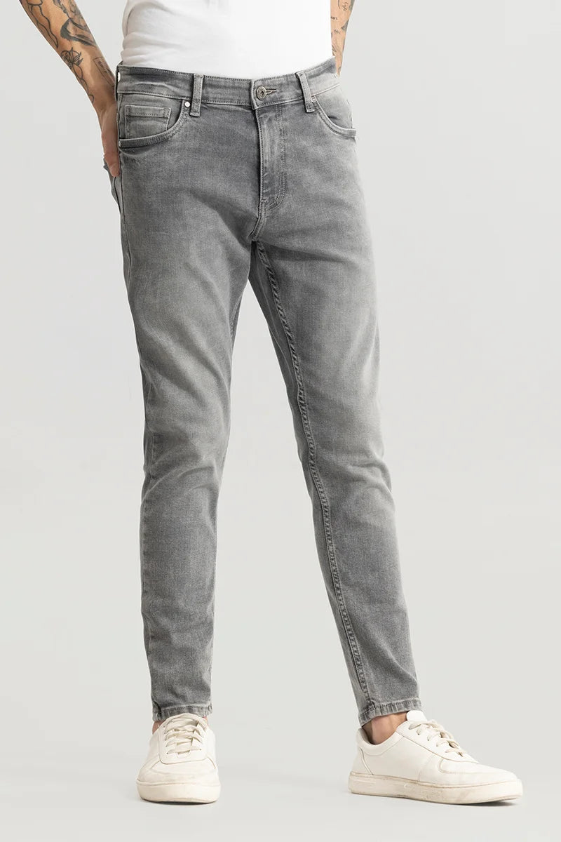 Ashen Washed Grey Skinny Jeans