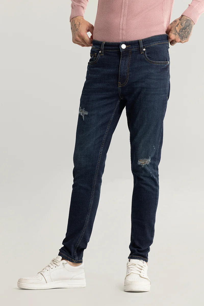 Buy Men's Ashen Stone Grey Skinny Jeans Online | SNITCH