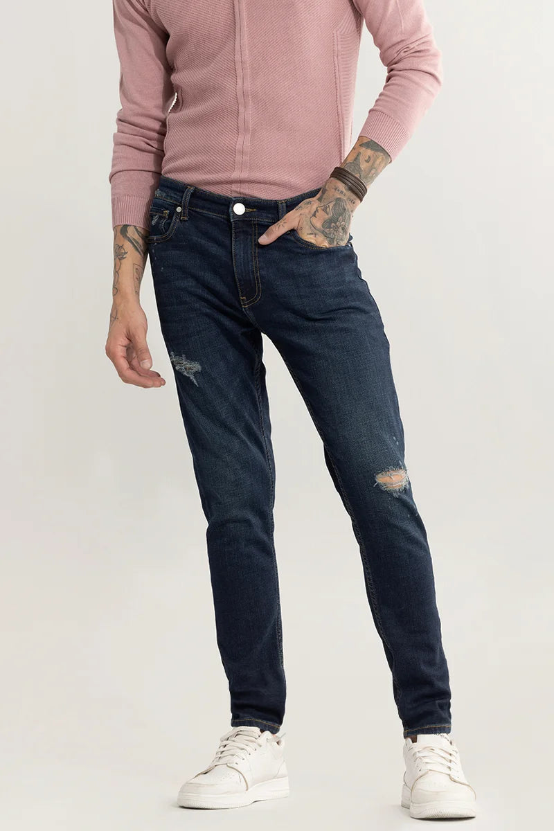 Ripple Blue Skinny Jeans