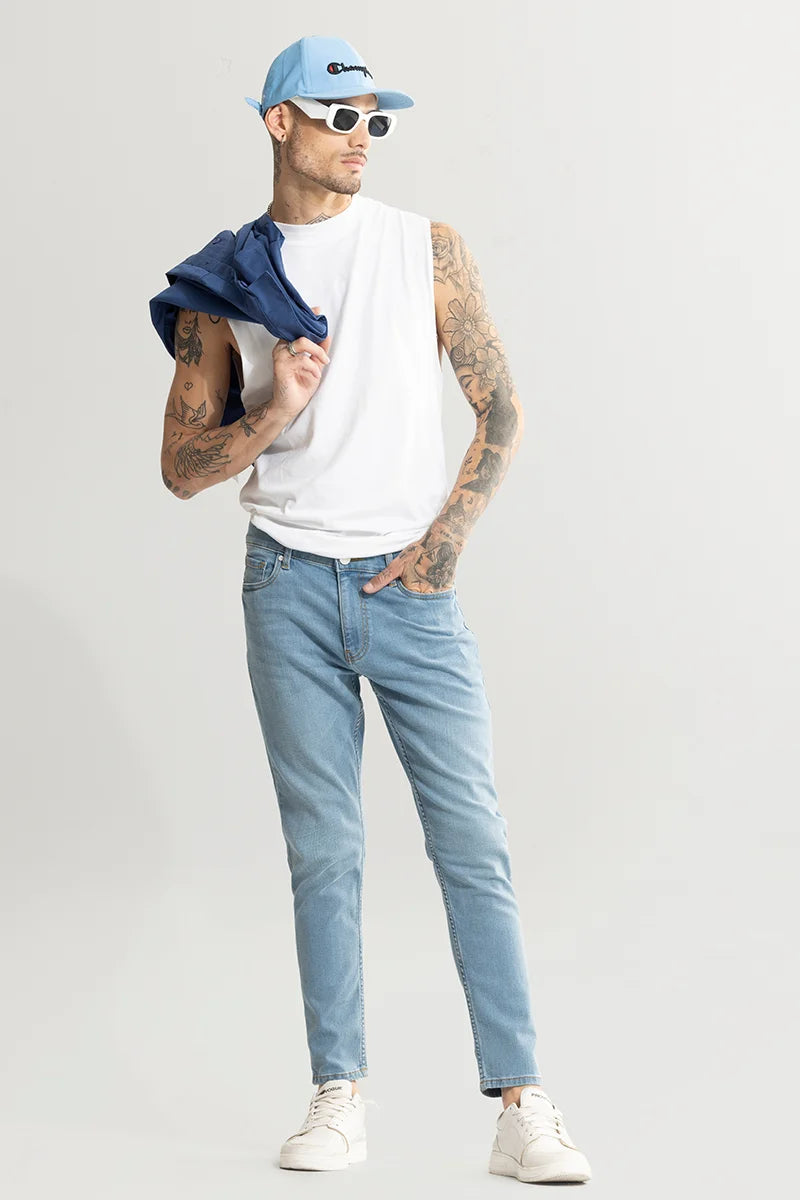 Ripple Light Blue Skinny Jeans