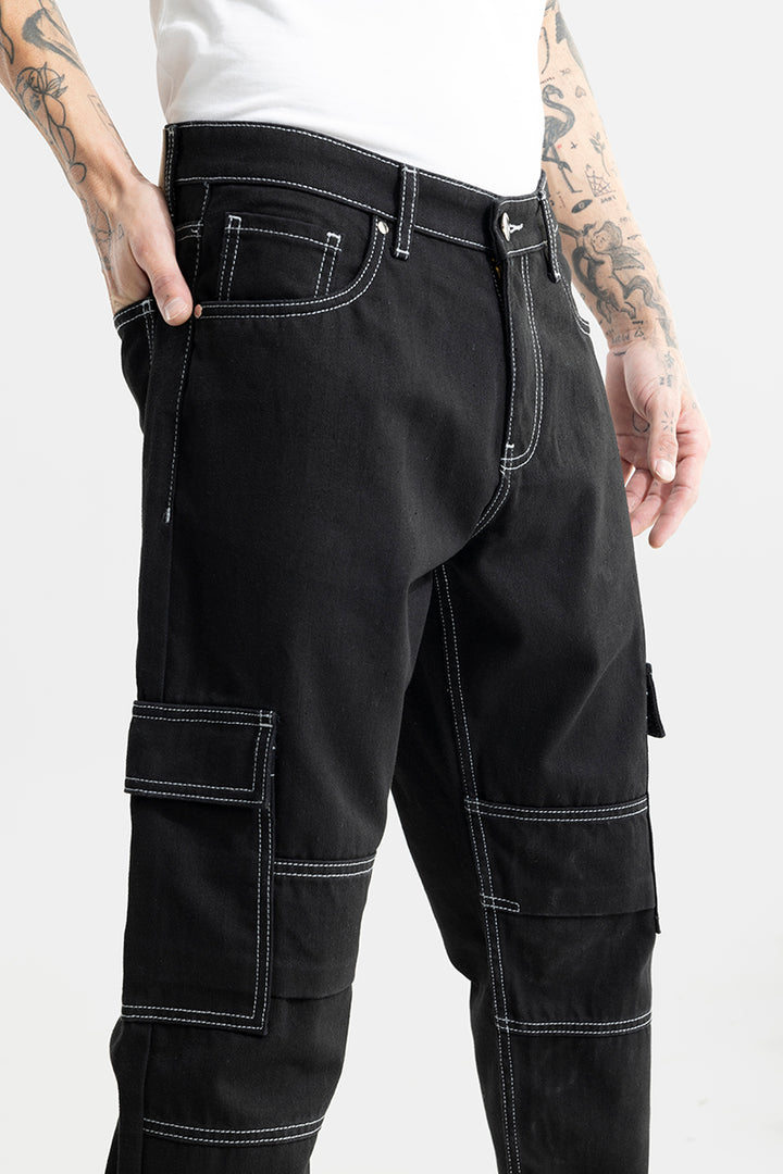 Buzzer Black Baggy Fit jeans