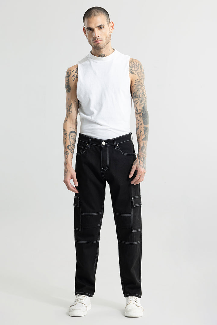 Buzzer Black Baggy Fit jeans