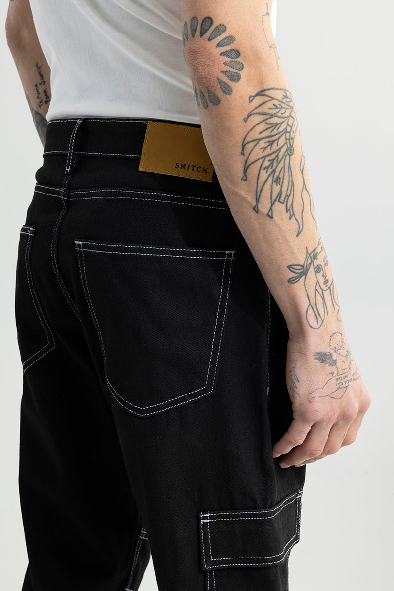 Buzzer Black Baggy Fit jeans