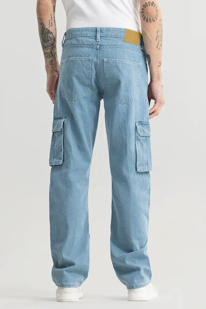 Sphinx Ice Blue Straight Fit Jeans