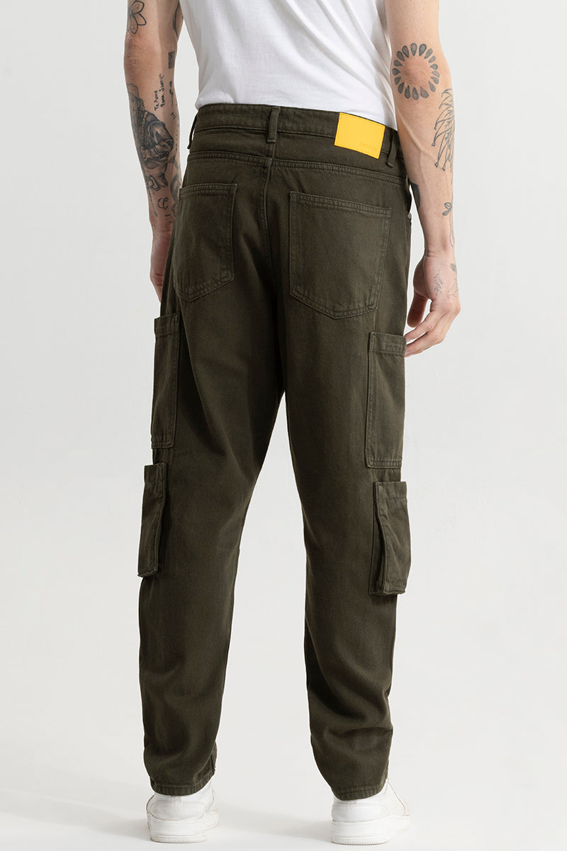 Void Olive Baggy Fit Jeans