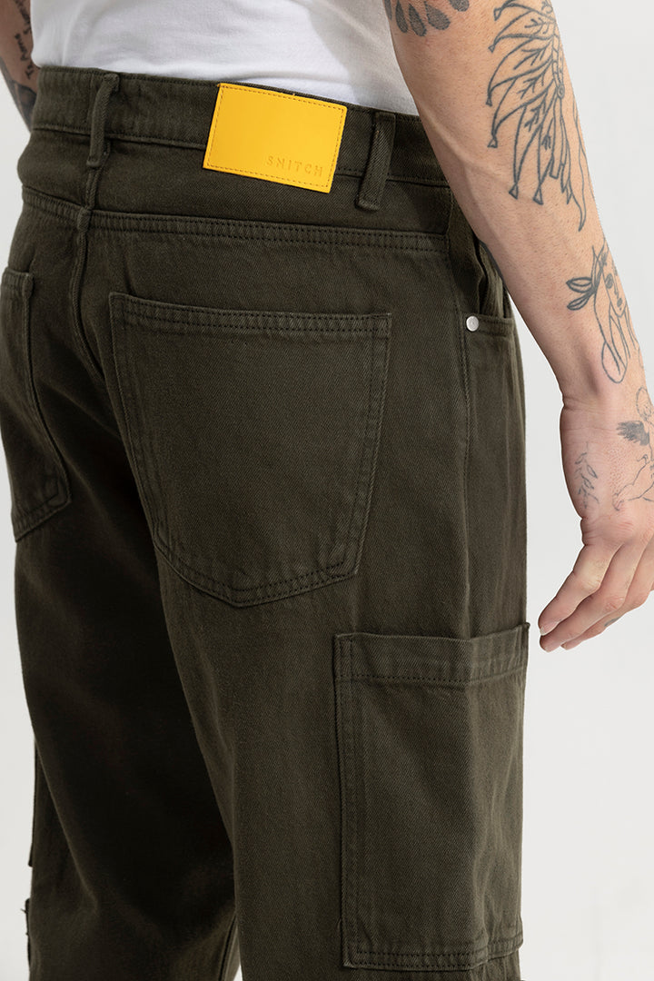 Void Olive Baggy Fit Jeans