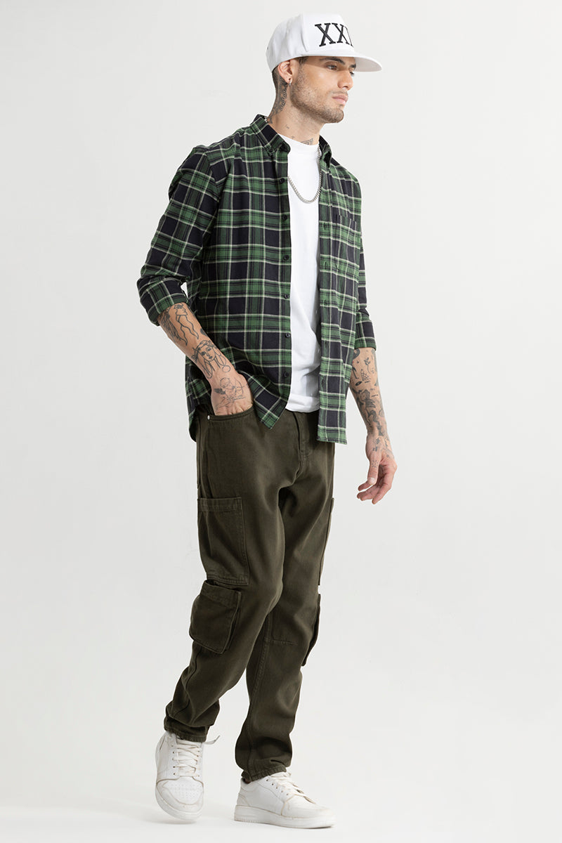 Void Olive Baggy Fit Jeans