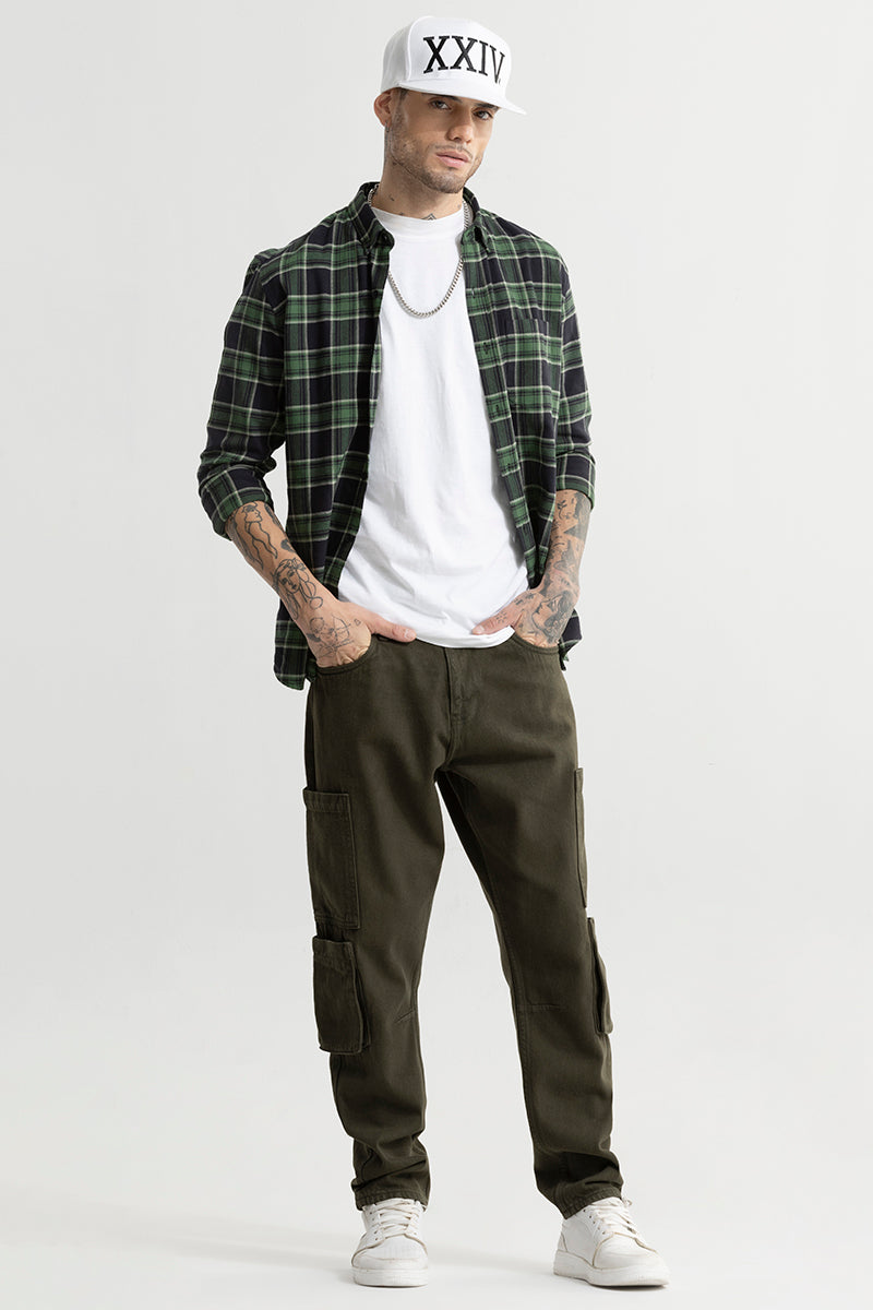 Void Olive Baggy Fit Jeans