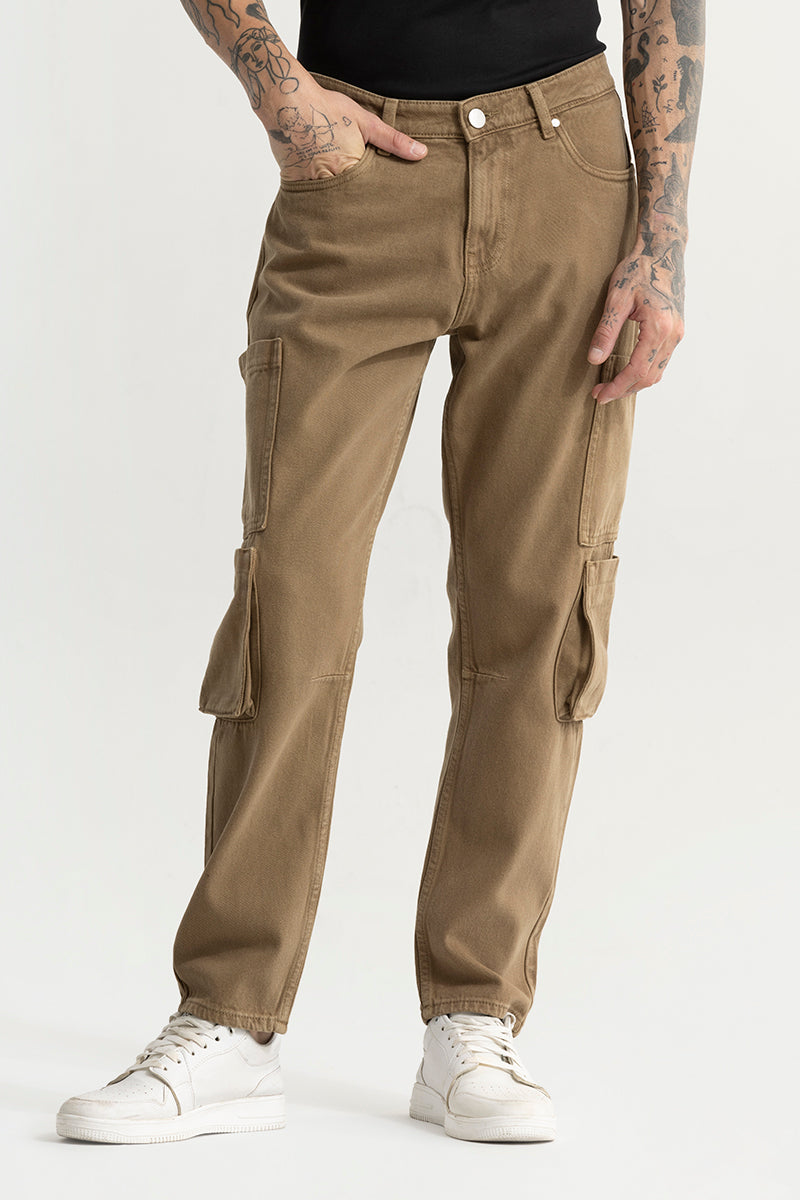 Void Brown Baggy Fit Jeans