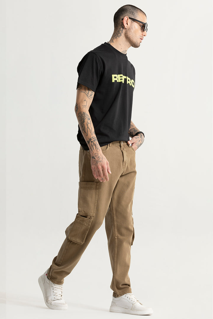 Void Brown Baggy Fit Jeans