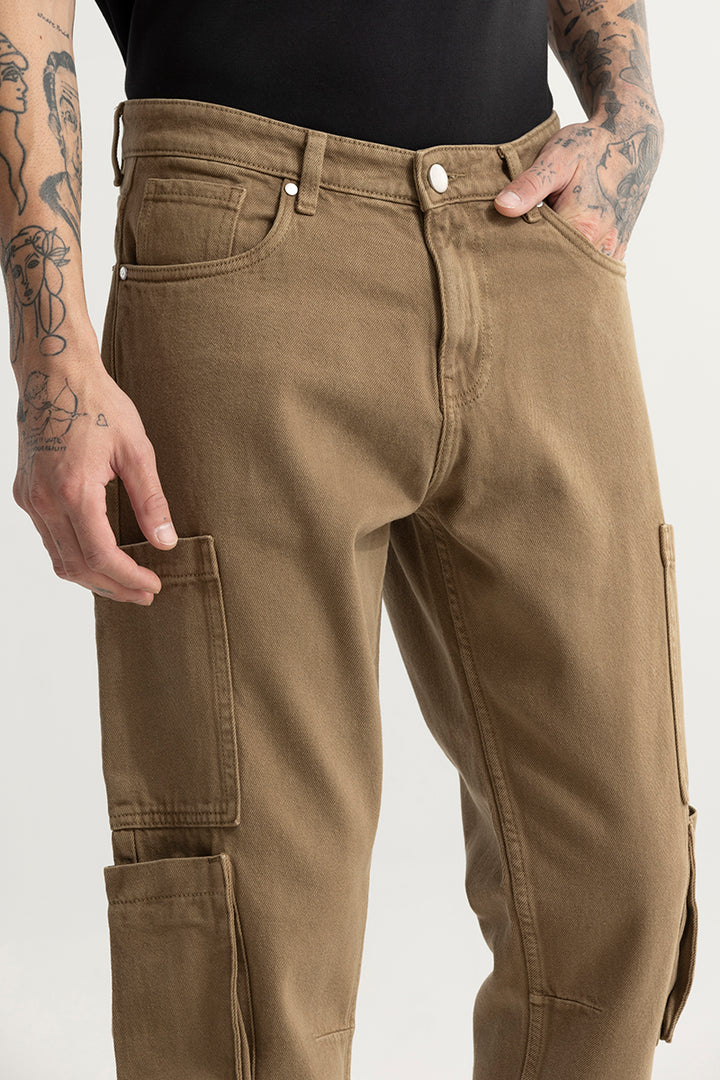 Void Brown Baggy Fit Jeans