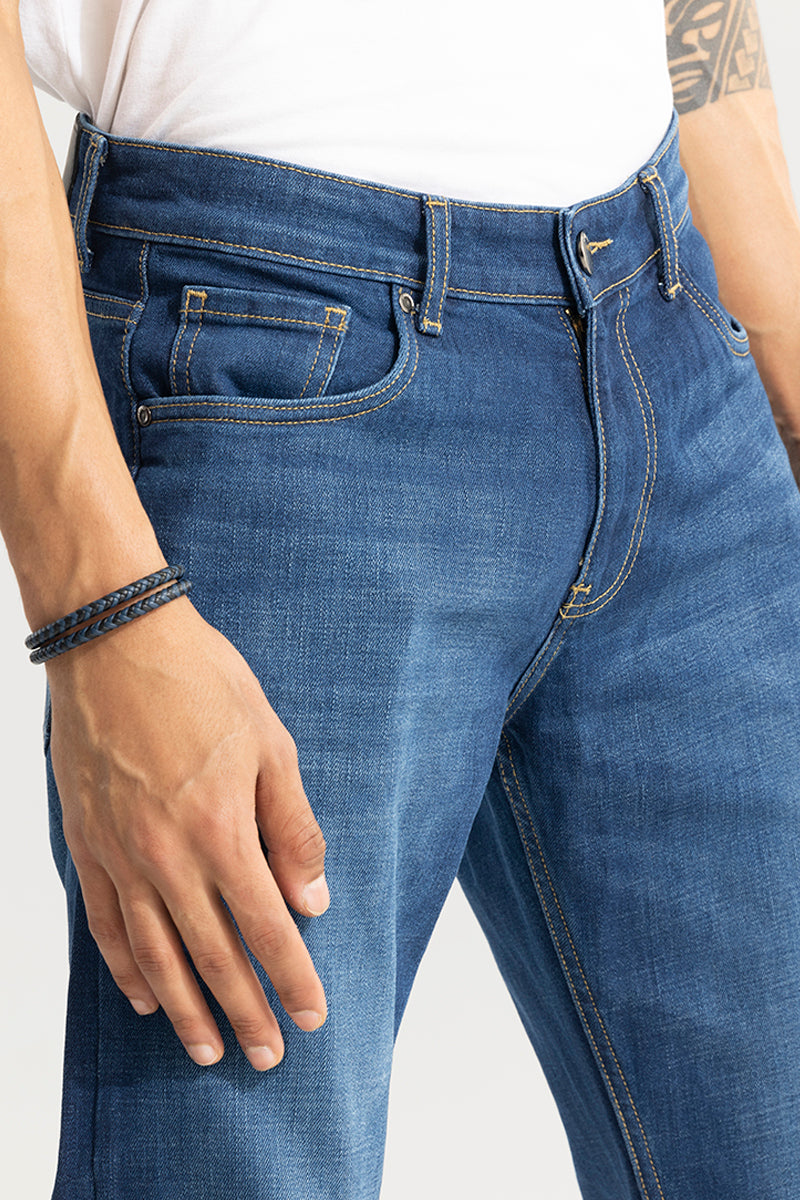 Dimmet Blue Bootcut Jeans