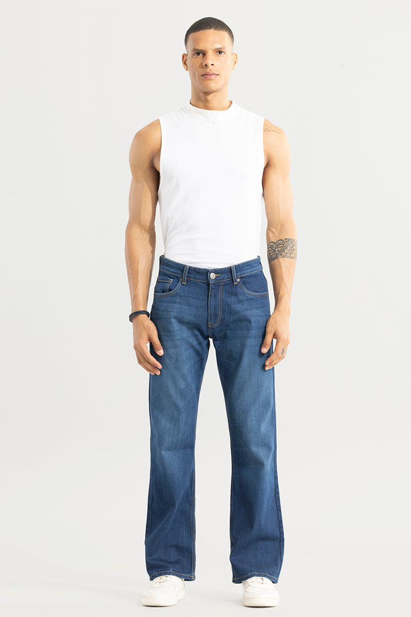 Dimmet Blue Bootcut Jeans