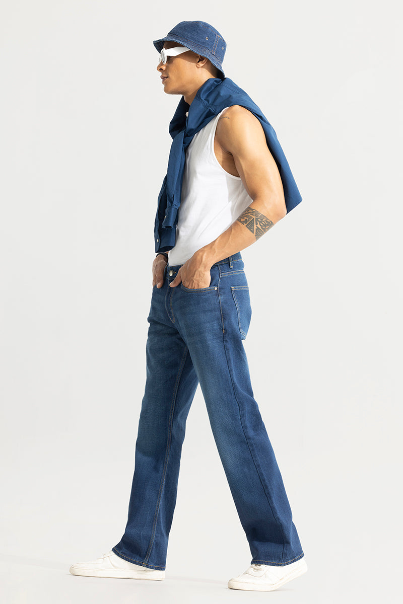 Dimmet Blue Bootcut Jeans