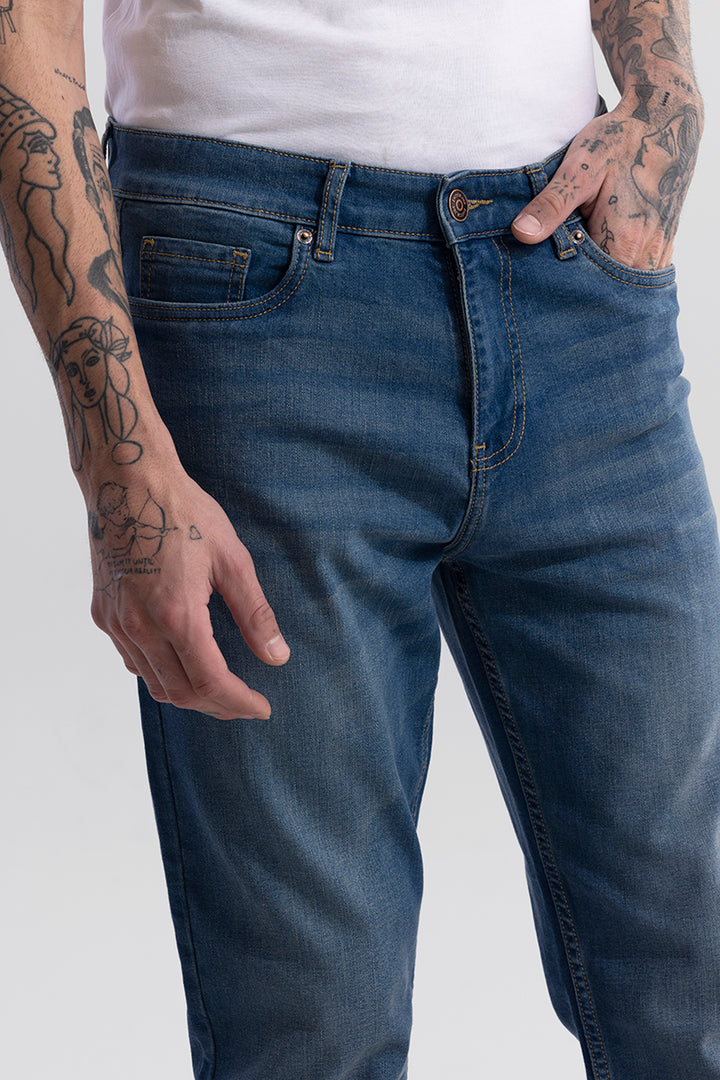 EasyStride Dusty Blue Comfort Fit Jeans