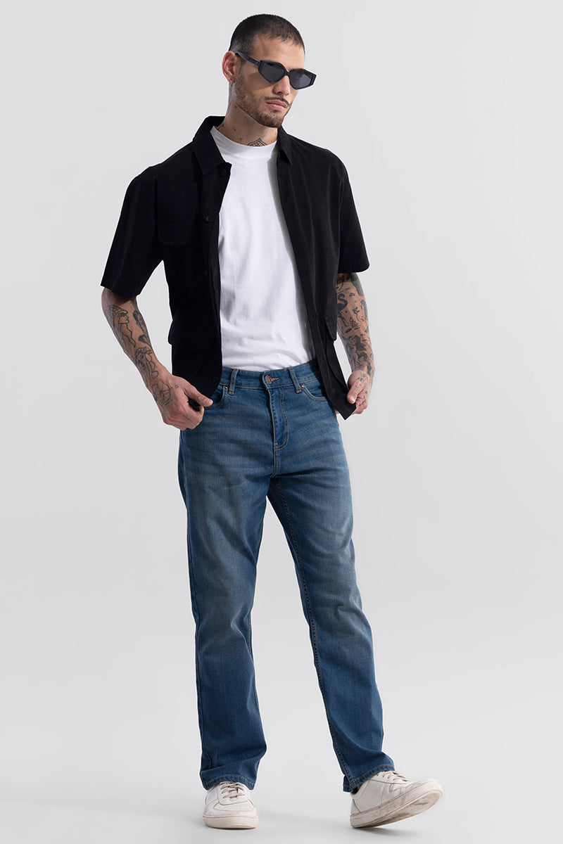 EasyStride Dusty Blue Comfort Fit Jeans