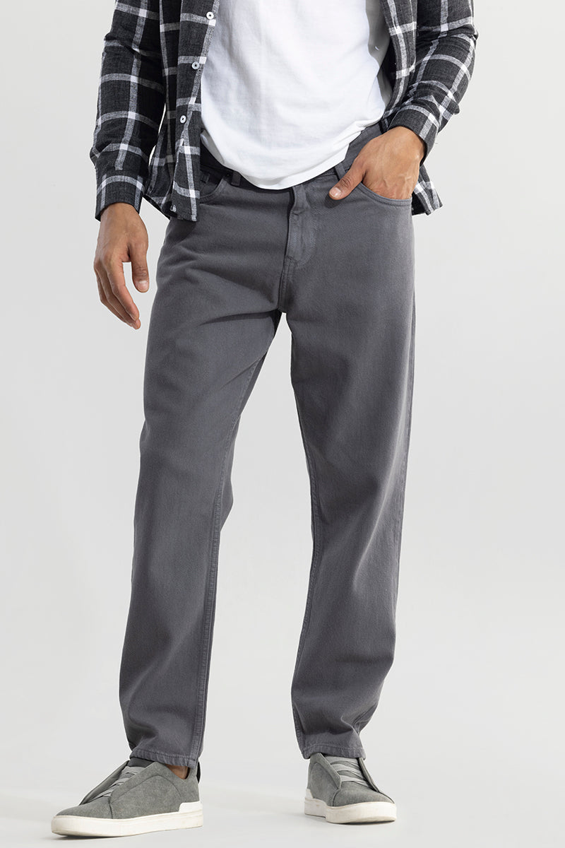 Riotous Grey Baggy Fit Jeans