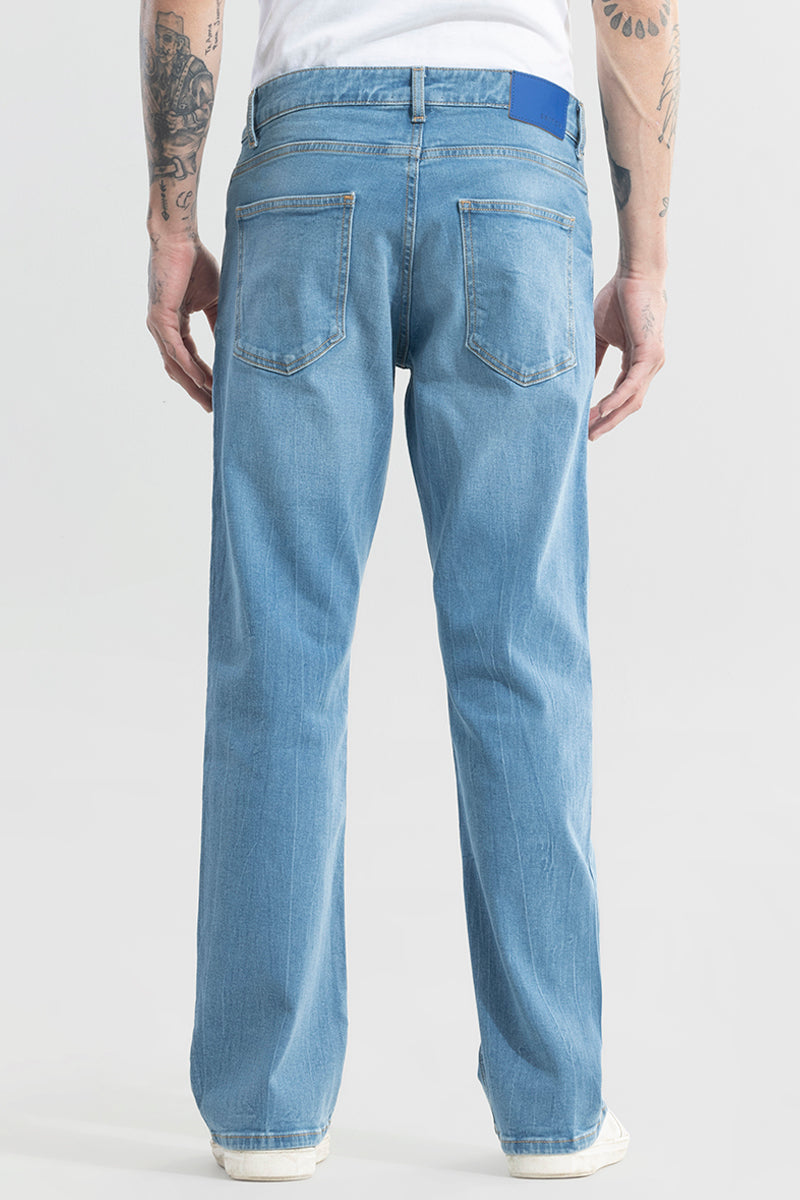 Dazzle Ocean Blue Bootcut Jeans