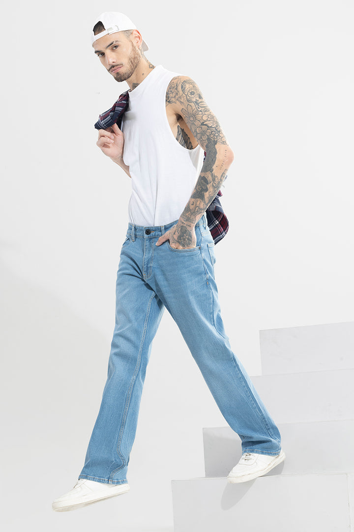 Dazzle Ocean Blue Bootcut Jeans