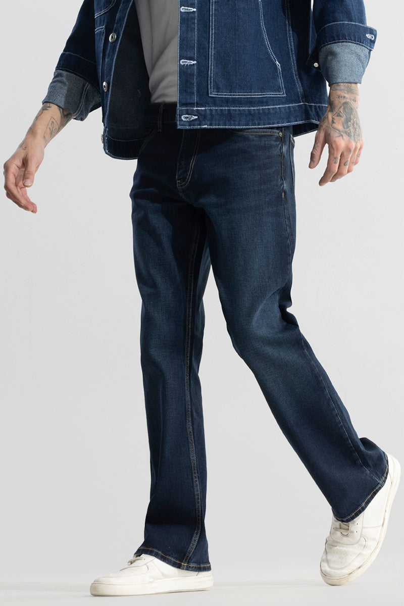 Dazzle Space Blue Bootcut Jeans