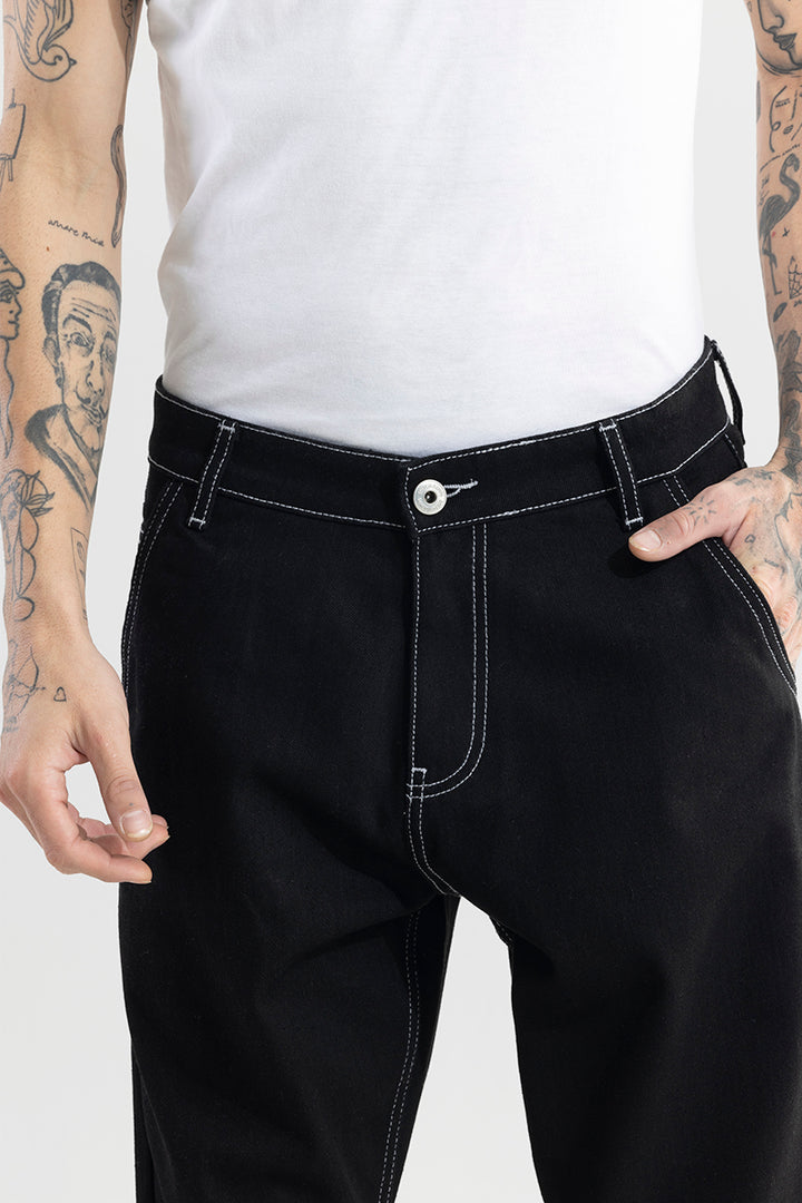 Swayer Black Baggy Fit Jeans