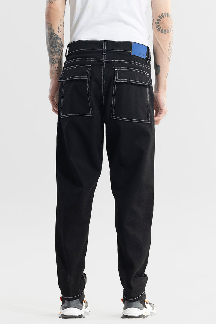 Swayer Black Baggy Fit Jeans