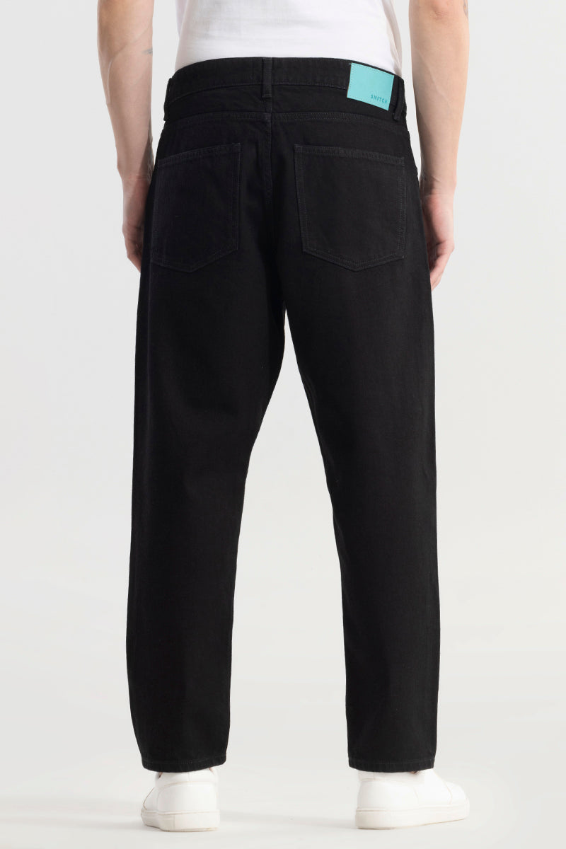 ShadowTwill Black Baggy Jeans