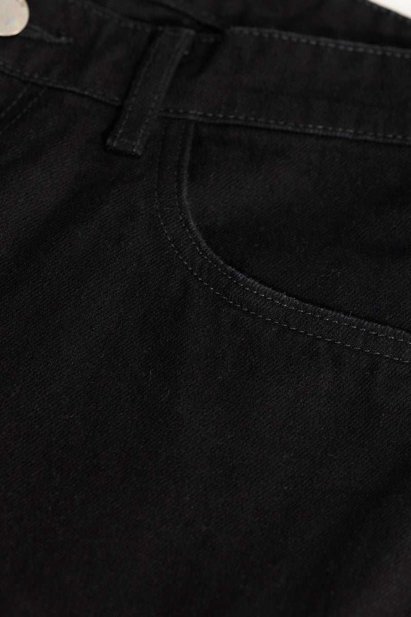 ShadowTwill Black Baggy Jeans