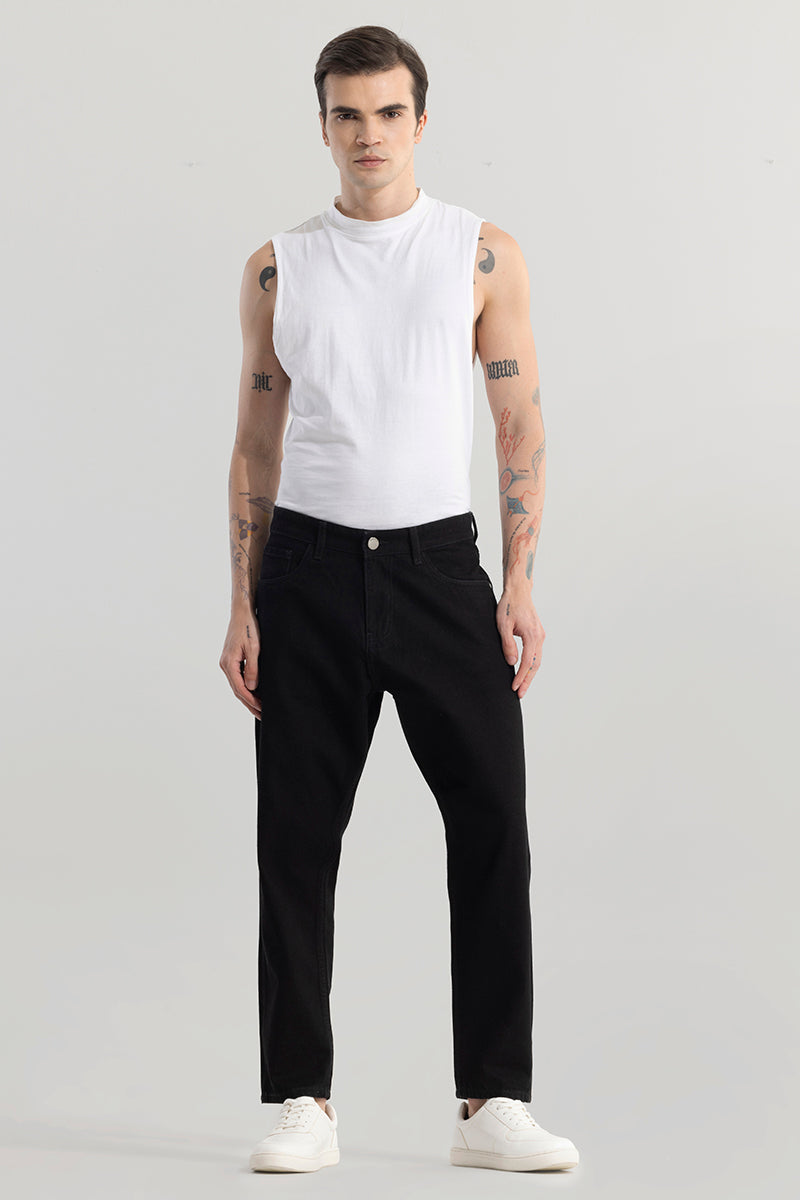 ShadowTwill Black Baggy Jeans