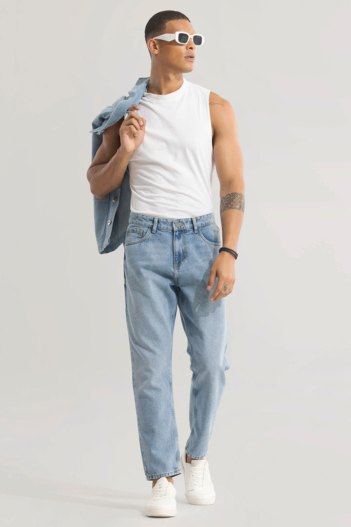 Castor Cerulean Blue Baggy Jeans