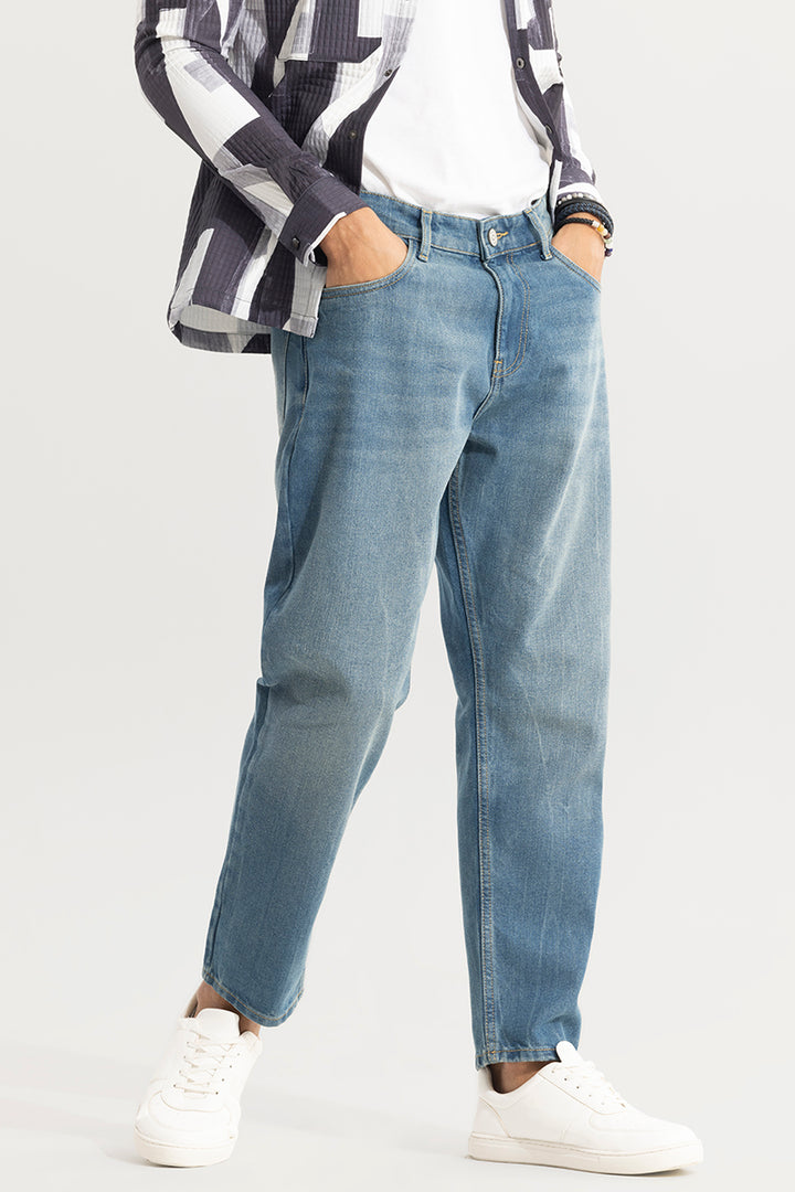 Castor Ocean Blue Baggy Jeans