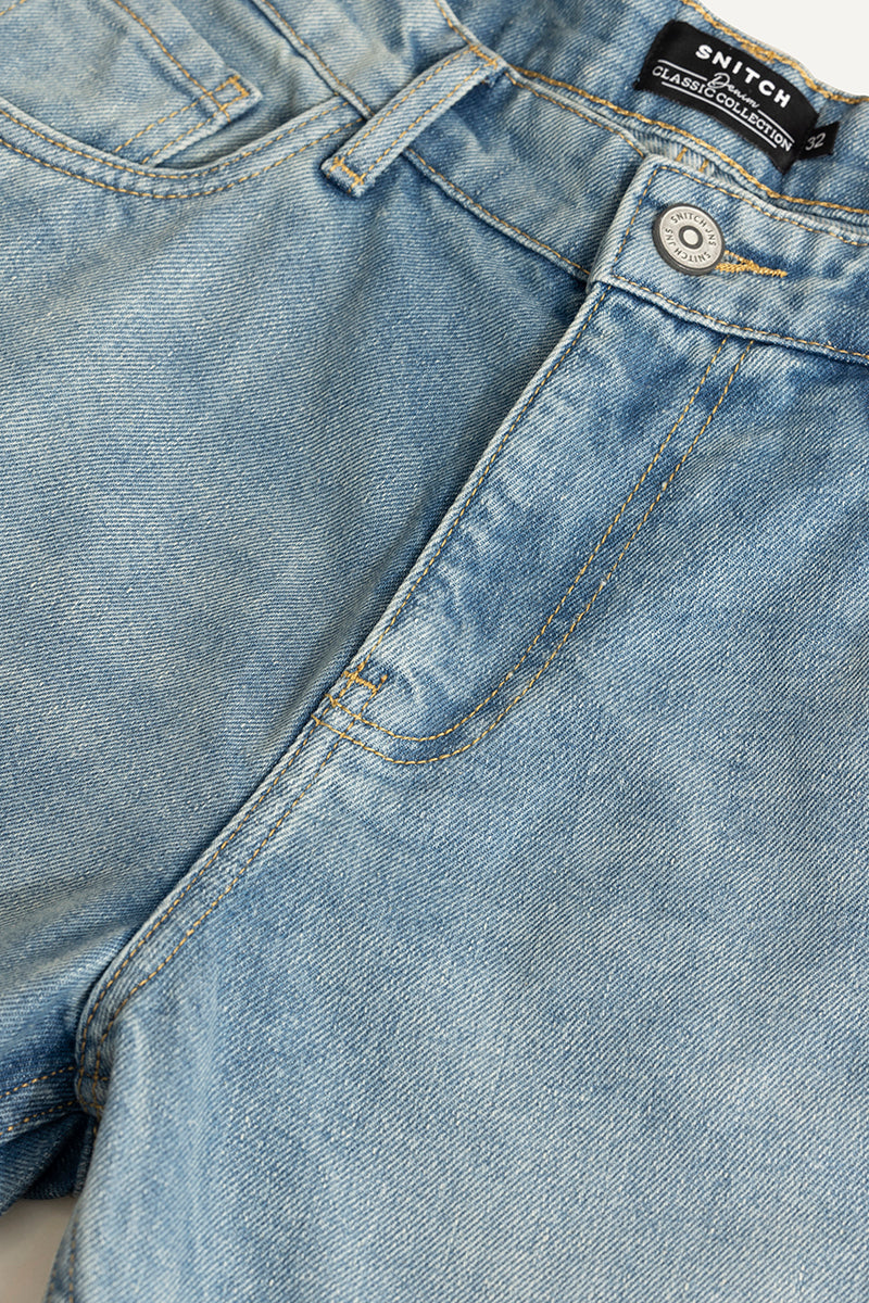 Castor Light Blue Baggy Jeans