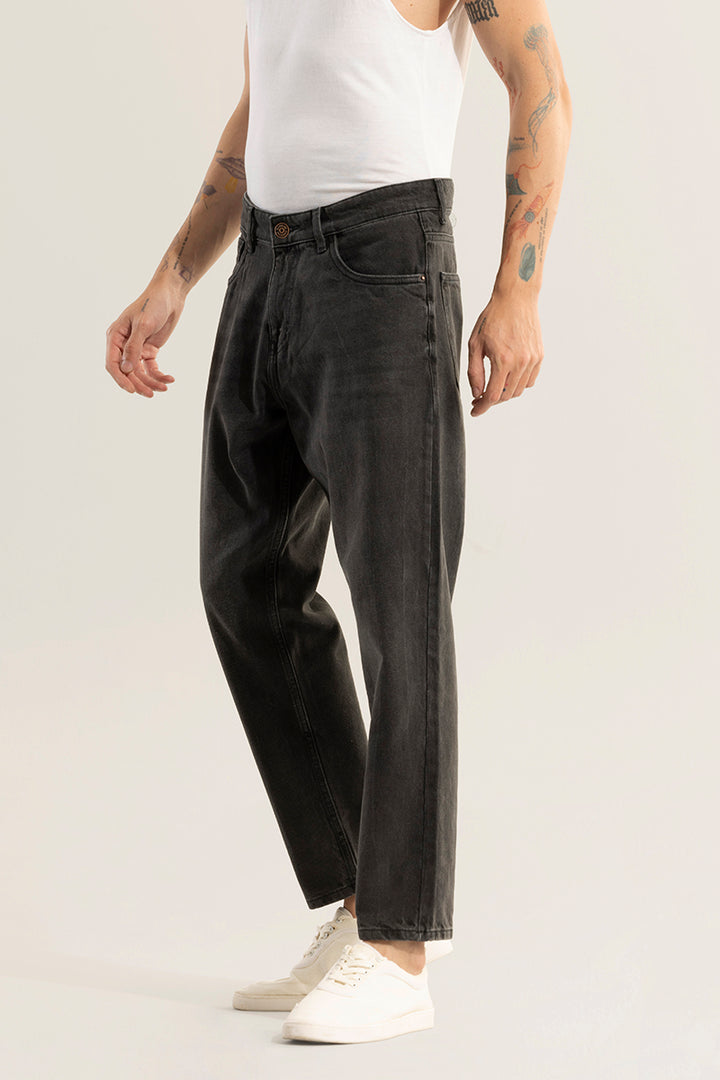 Dusk Washed Black Baggy Fit Jeans