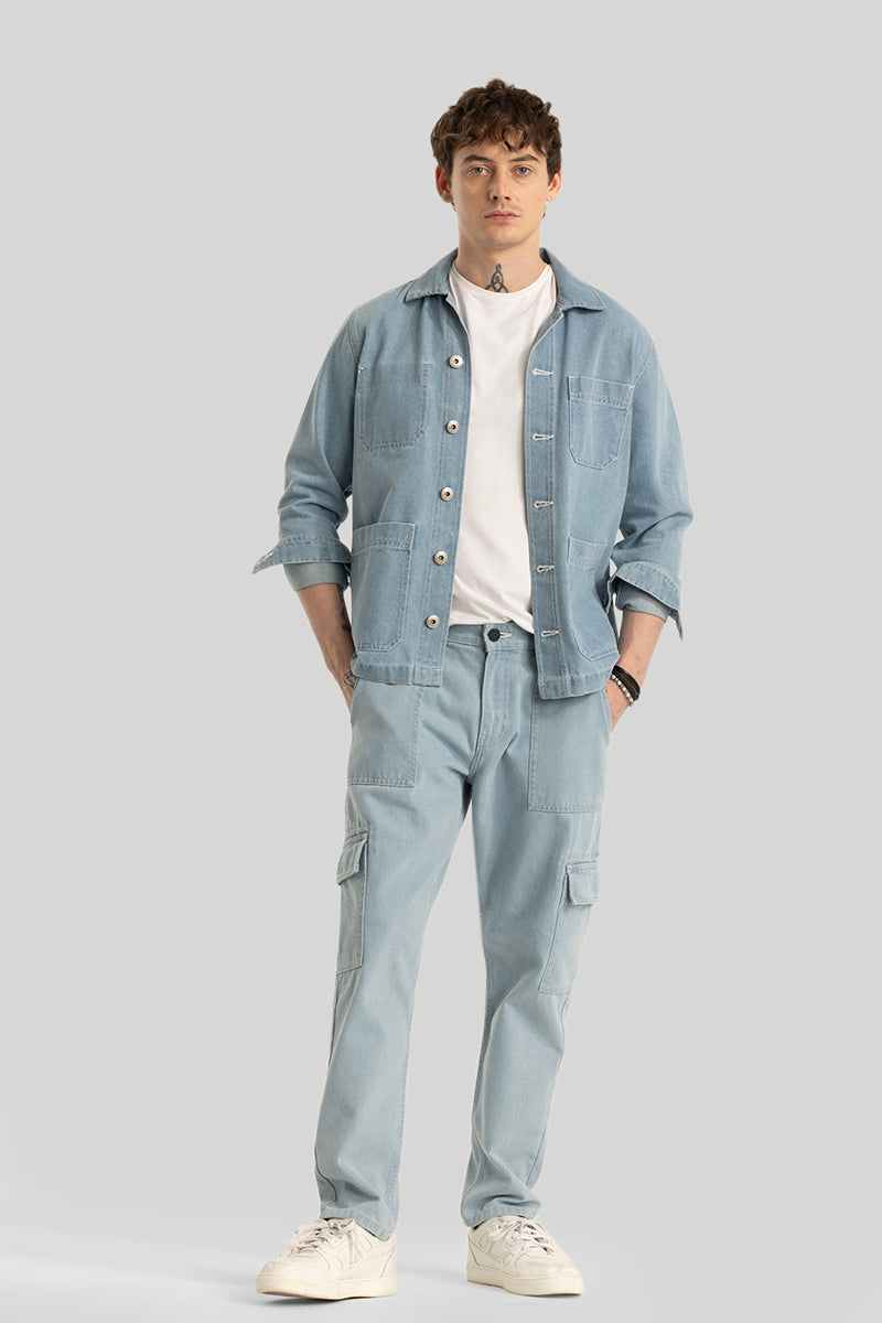 Daniele Light Blue Baggy Fit Jeans