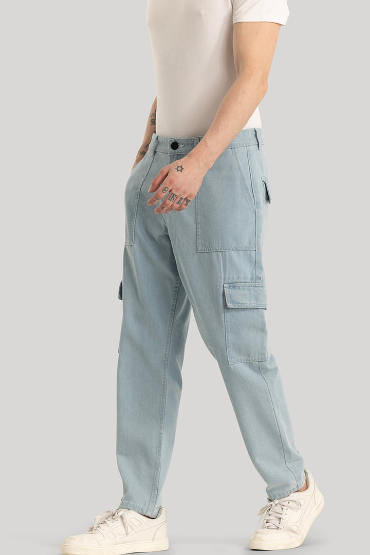 Daniele Light Blue Baggy Fit Jeans