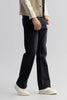 RetroRipple Jet Black Bootcut Jeans