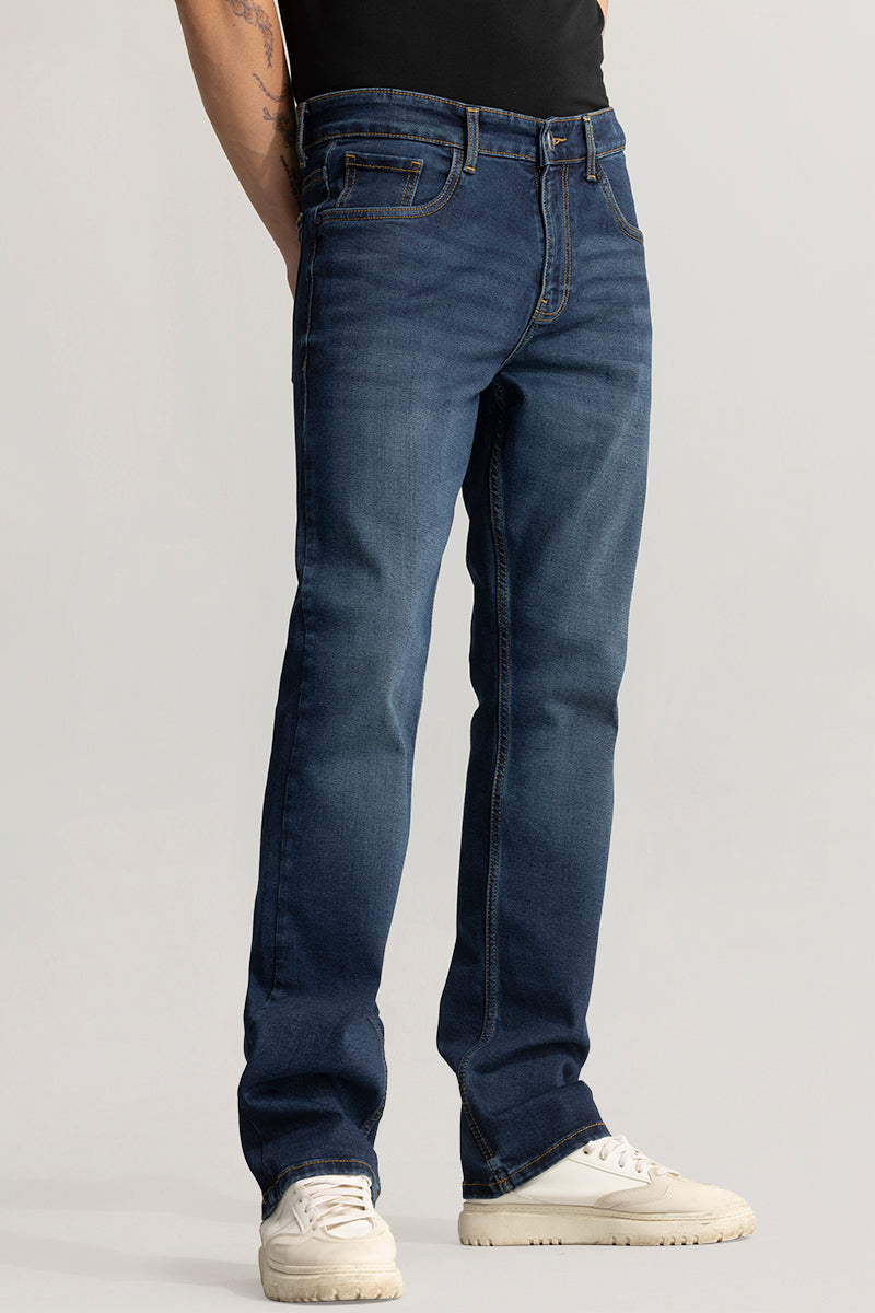 Vintage Revival Denim Blue Straight Fit Jeans