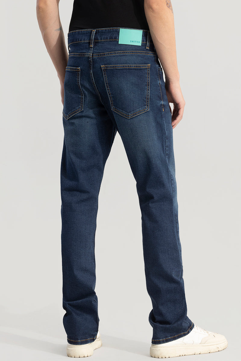 Vintage Revival Denim Blue Straight Fit Jeans