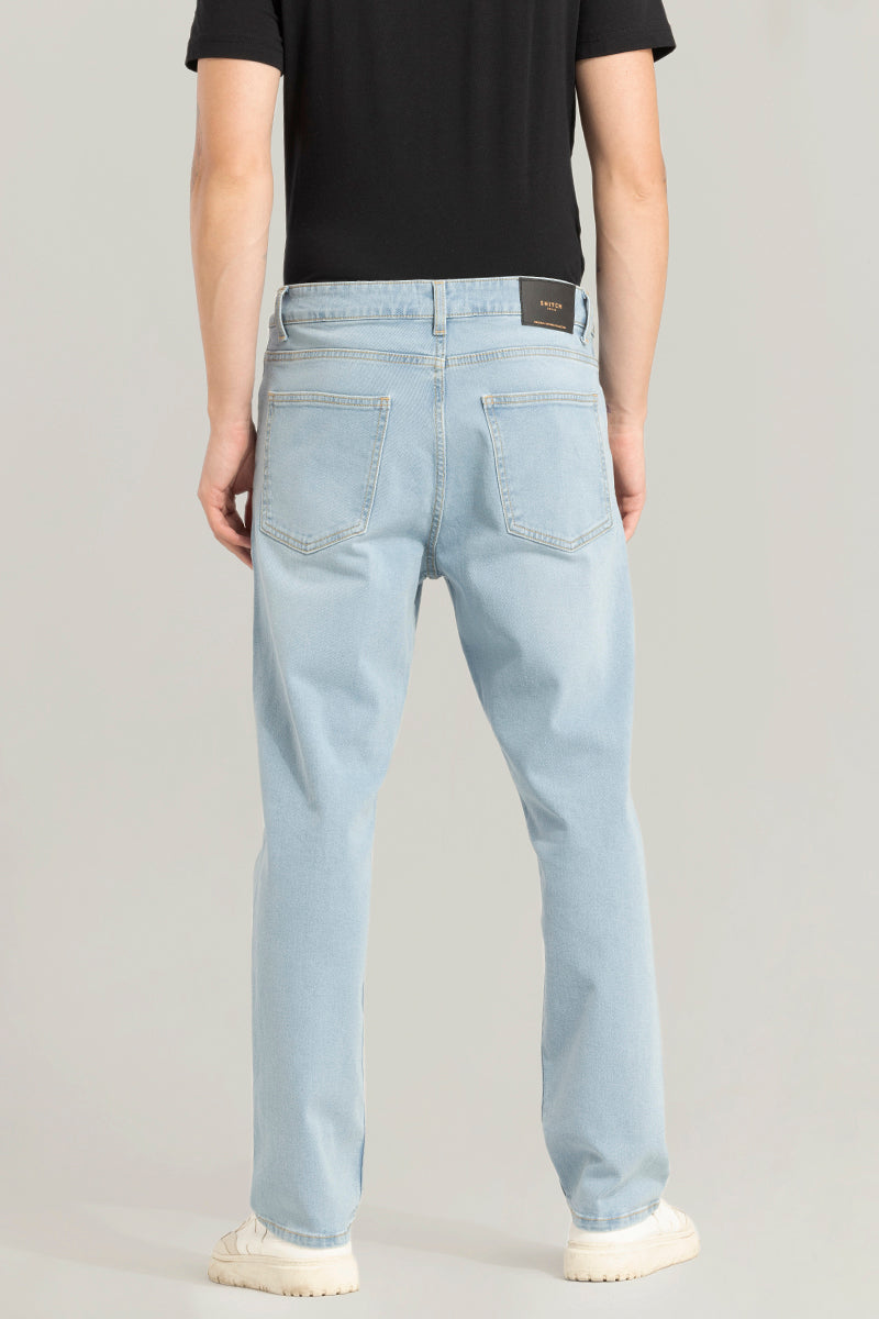 Romania Sky Blue Comfort Fit Jeans