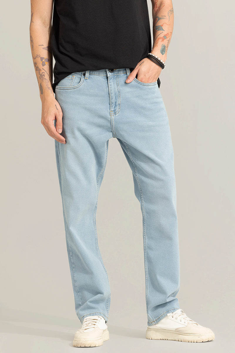 Romania Sky Blue Comfort Fit Jeans