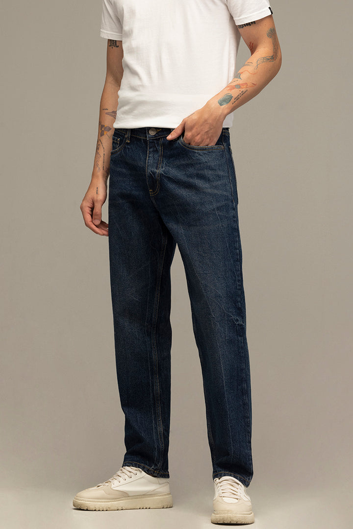 Refined Navy Relaxed Fit Jeans